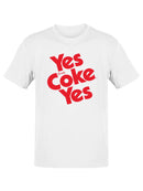 Officially Licensed Coca-Cola Yes Coke Yes Retro Logo   Men's T-shirt