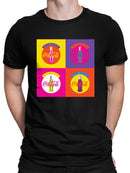 Officially Licensed Coca-Cola Pop Art Bottle Coke Retro Art Men's T-shirt