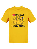 Officially Licensed Coca-Cola Stay Cool Summer Vibes Graphic Men's T-shirt