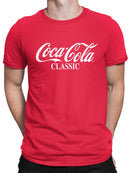 Officially Licensed Coca-Cola   Classic Vintage Logo Graphic Men's T-shirt