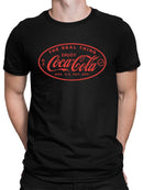 Officially Licensed Coca-Cola Enjoy - The Real Thing Retro Logo Graphic Men's T-shirt