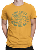 Officially Licensed Coca-Cola Have a Coke - Catch the Wave Surfer Graphic Men's T-shirt