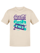 Officially Licensed Coca-Cola Fresh Coke Retro VHS 90s Vintage Men's T-shirt