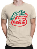 Officially Licensed Coca-Cola Vintage Arrow Logo Design Men's T-shirt