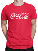 Officially Licensed Coca-Cola Classic Logo Distressed Design Men's T-shirt