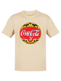 Officially Licensed Coca-Cola 5 Cents Classic Nostalgic Logo Men's T-shirt
