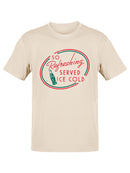 Officially Licensed Coca-Cola Refreshing Ice Cold Retro Logo Men's T-shirt