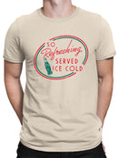 Officially Licensed Coca-Cola Refreshing Ice Cold Retro Logo Men's T-shirt