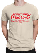 Officially Licensed Coca-Cola Logo Classic 5¢ Soda Fountain Men's T-shirt