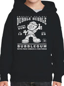 Officially Licensed Dubble Bubble Classic Gum Advertisement Youth's Hoodie
