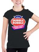 Officially Licensed Dubble Bubble Original Flavor Bubble Gum Logo Youth's T-shirt