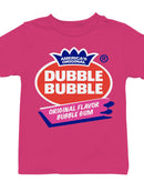 Officially Licensed Dubble Bubble Original Flavor Bubble Gum Logo Youth's T-shirt