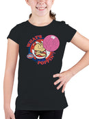 Officially Licensed Dubble Bubble What's Poppin' Vintage Gum Cartoon Youth's T-shirt