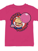 Officially Licensed Dubble Bubble What's Poppin' Vintage Gum Cartoon Youth's T-shirt