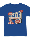 Officially Licensed Dubble Bubble Retro Whistle Ad Youth's T-shirt