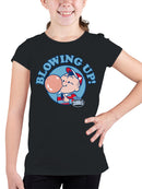 Officially Licensed Dubble Bubble Blowing Up with Dubble Bubble Youth's T-shirt
