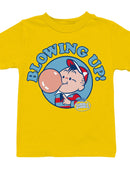Officially Licensed Dubble Bubble Blowing Up with Dubble Bubble Youth's T-shirt