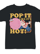 Officially Licensed Dubble Bubble Pop It Like It's Hot Bubble Gum Youth's T-shirt
