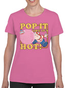Officially Licensed Dubble Bubble Pop It Like It's Hot Gum Women's T-shirt