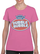 Officially Licensed Dubble Bubble Logo Design Women's T-shirt