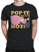 Officially Licensed Dubble Bubble Pop It Like It's Hot Gum Men's T-shirt