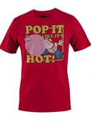Officially Licensed Dubble Bubble Pop It Like It's Hot Gum Men's T-shirt