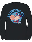 Officially Licensed Dubble Bubble Blowing Up with Men's Sweatshirt