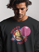 Officially Licensed Dubble Bubble What's Poppin' Vintage Gum Cartoon Men's Sweatshirt
