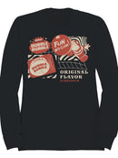 Officially Licensed Dubble Bubble Retro Gum Packaging Design Men's Sweatshirt