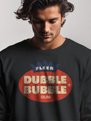 Officially Licensed Dubble Bubble Classic Gum Logo Men's Sweatshirt