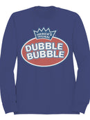 Officially Licensed Dubble Bubble Logo Design Men's Sweatshirt
