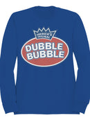 Officially Licensed Dubble Bubble Logo Design Men's Sweatshirt