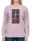 Frida Kahlo Artistic Tribute to a Brave Heart Women's Sweatshirt