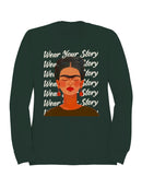 Embrace Your Narrative: A Colorful Portrait Women's Sweatshirt