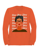 Embrace Your Narrative: A Colorful Portrait Women's Sweatshirt