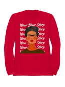 Embrace Your Narrative: A Colorful Portrait Women's Sweatshirt