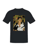 Woman with Monkeys in a Tropical Setting Men's T-shirt