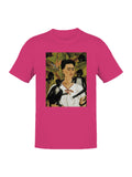 Woman with Monkeys in a Tropical Setting Men's T-shirt