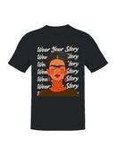 Embrace Your Narrative: A Colorful Portrait Women's T-shirt
