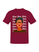 Embrace Your Narrative: A Colorful Portrait Women's T-shirt