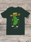 Officially Licensed Van Holten Pickles Fun Pickle Cartoon with Attitude Women's T-shirt
