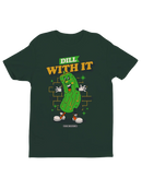 Officially Licensed Van Holten Pickles Fun Pickle Cartoon with Attitude Women's T-shirt