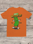 Officially Licensed Van Holten Pickles Fun Pickle Cartoon with Attitude Women's T-shirt