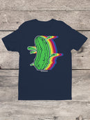 Officially Licensed Van Holten Pickles Vibrant Pickle with Rainbow Splash Women's T-shirt