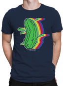 Officially Licensed Van Holten Pickles Vibrant Pickle with Rainbow Splash Men's T-shirt