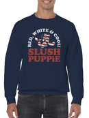 Officially Licensed Slush Puppie Red, White & Cool  Men's Sweatshirt