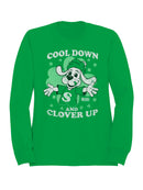 Officially Licensed Slush Puppie Clover Dog St. Patrick's Women's Sweatshirt