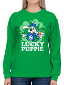 Officially Licensed Slush Puppie Lucky Pup Slushie Women's Sweatshirt