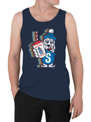 Officially Licensed Slush Puppie Retro Slush Puppie Graphic Men's Tank Top
