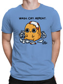 Officially Licensed Sad Nuggie Sad Nuggie Wash, Cry, Repeat Men's T-shirt